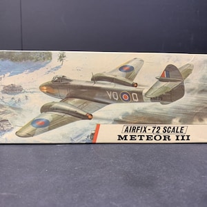 Vtg Airfix 268 1/72 Meteor III Vliegtuigkit - Nieuwe open doos
