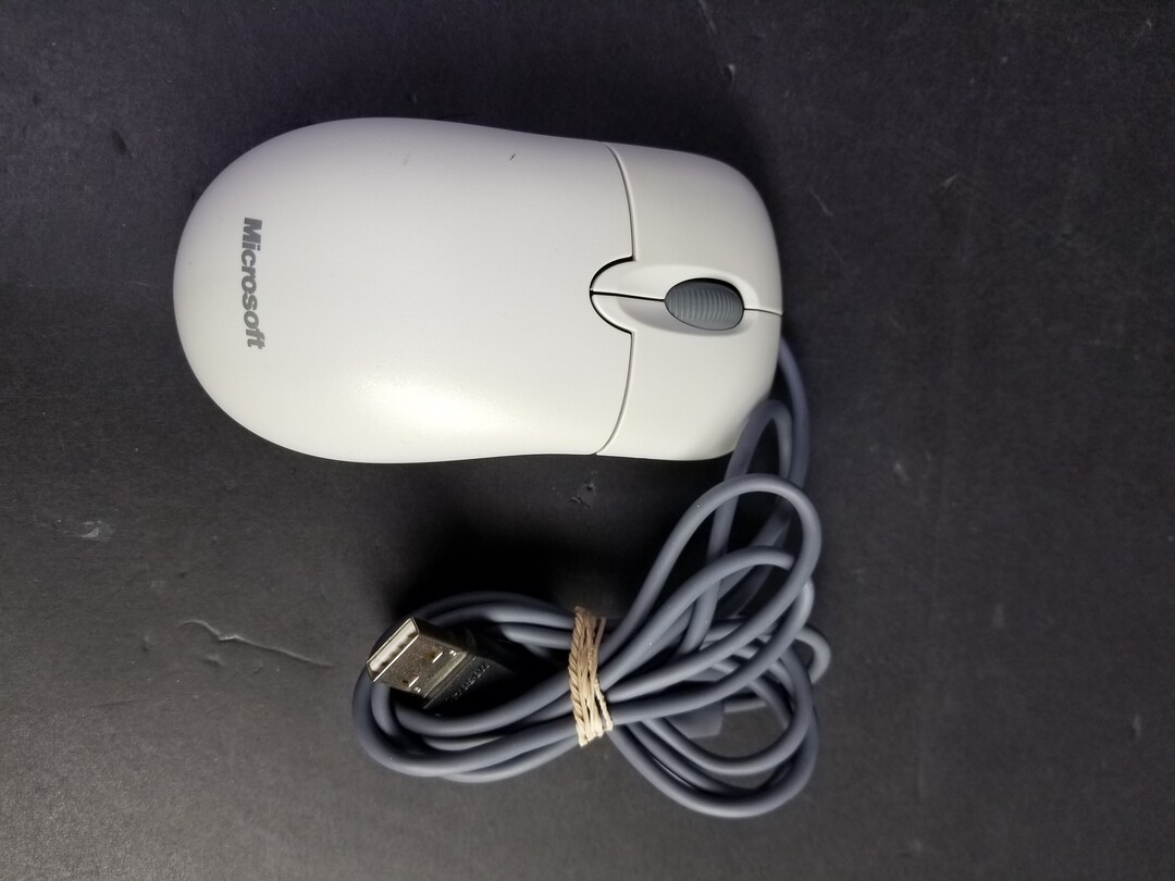 Vintage Microsoft Basic Optical Mouse 1.0A USB Etsy