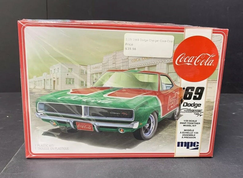 MPC 1969 Dodge Charger RT Coca Cola Model Car Kit - 1:25 Scale - Etsy