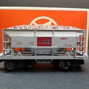 Lionel O Scale 6486-3 Lionel Steel Ore Car 6-51502 Silver New Open Box