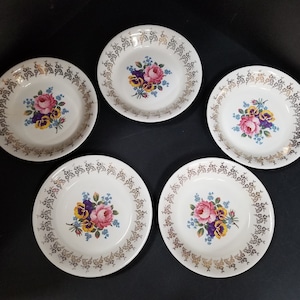 Lot of 12 Empire Porcelain Co Golden Bouquet 22 kt Gold Bowls