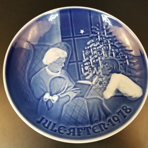 Copenhagen Porcelain Bing & Grondahl Christmas Plate A Christmas Tale 1978