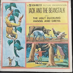 Vintage View-Master GAF Jack and the Beanstalk plus the Ugly Duckling H & G