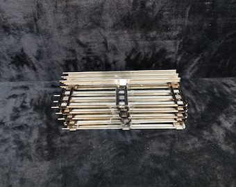 Vintage Lionel Lot of 10 O Scale Black Ties 3 Rail Tubular 10 Inches Straight Tracks