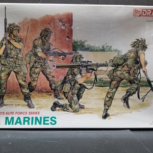 Dragon U.S. Marines 1/35 Scale Kits Soldiers #3007 New Sealed
