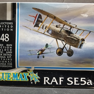 Blue Max RAF SE5a Royal Aircraft Factory Collectors Ltd Edition 1/48 Scale Model Kit New