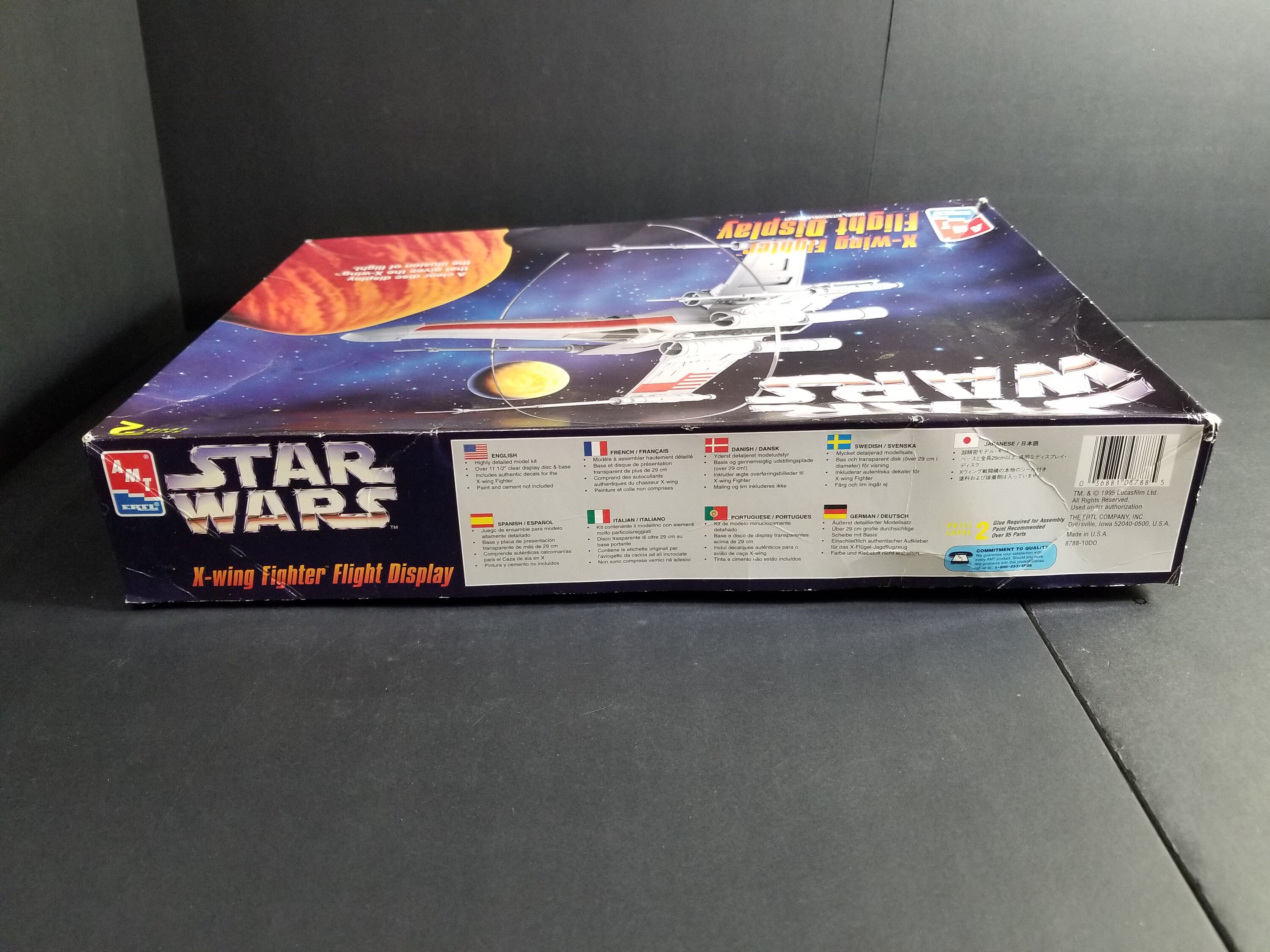 AMT Ertl Star Wars X-wing Fighter Display #8788 Complete