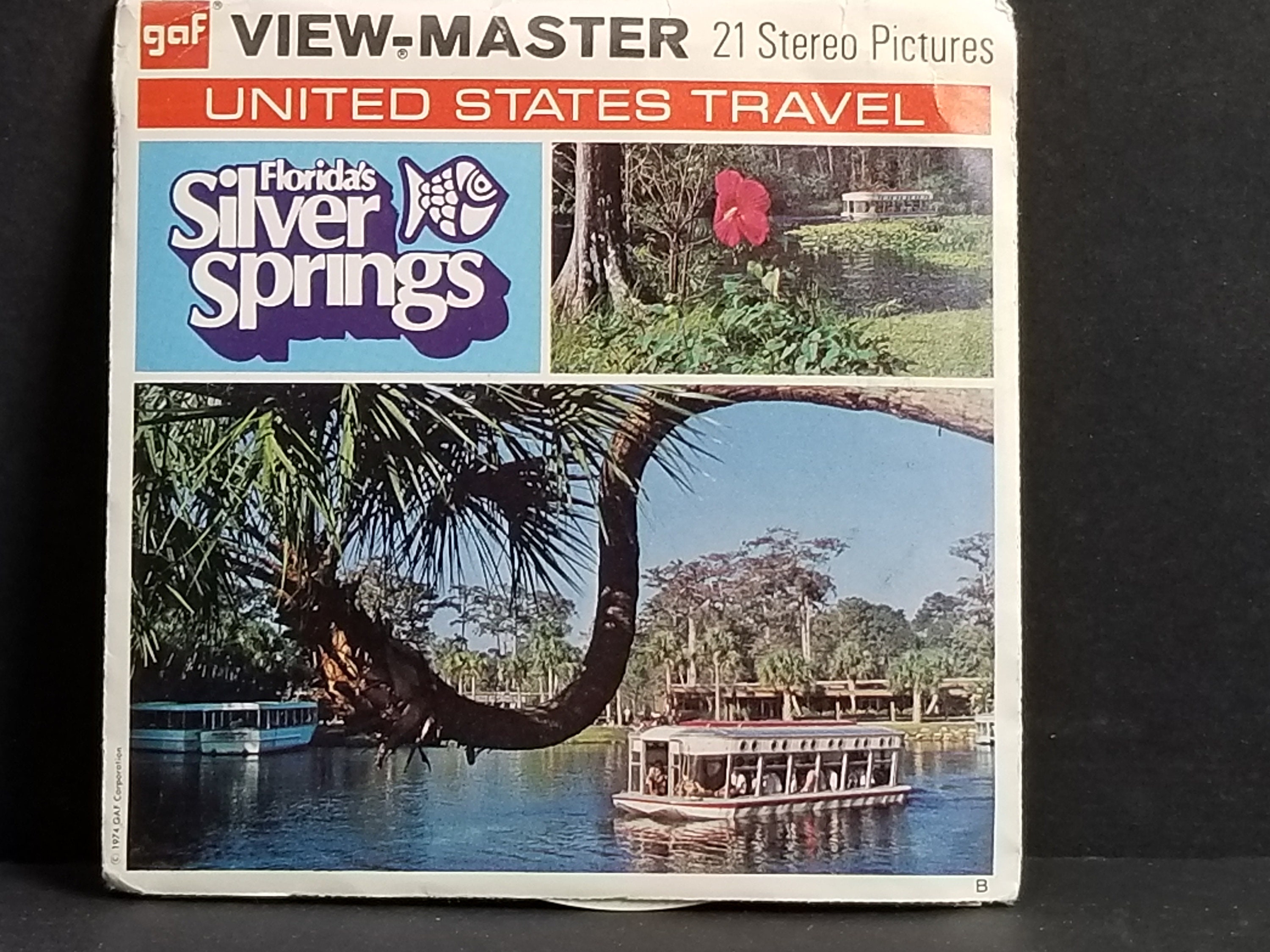 Vintage Silver Springs Florida View Master reels set of 3 GAF 1974