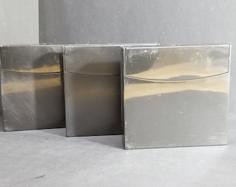 Lot of 3 Floppy Disk Blak Plastic Cases