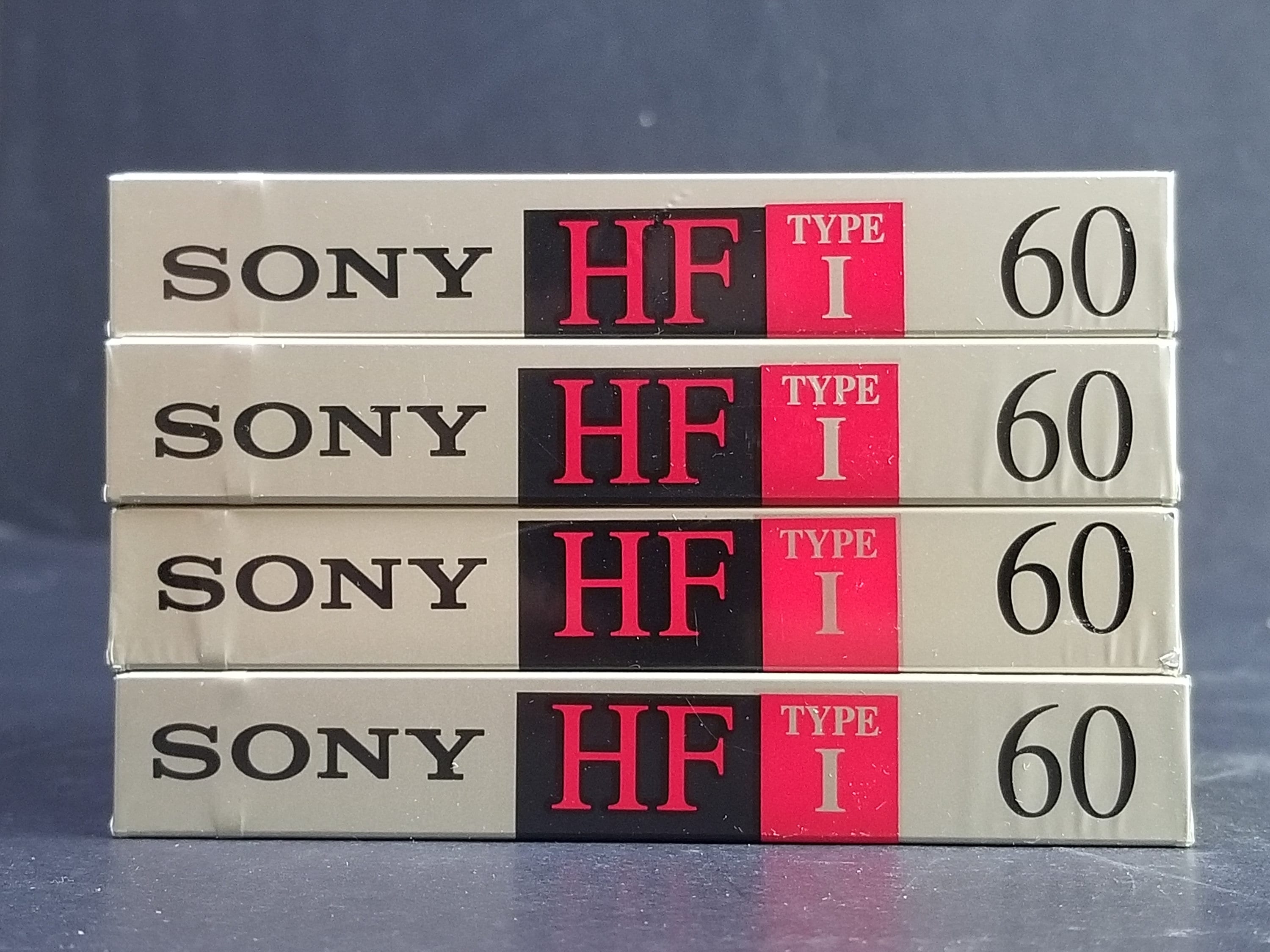 ビンテージ ソニー HF 60 カセットテープ - 新品未開封 4本セット