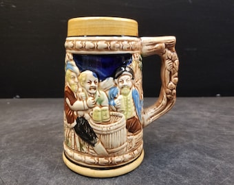 Ceramik ビールジョッキ ヴィンテージ 陶器 ホームデコレーション