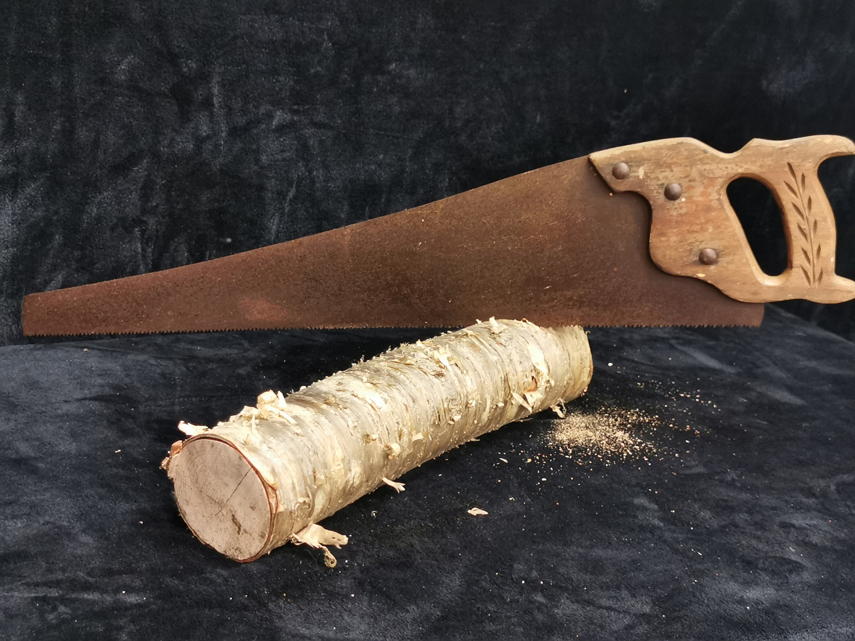 Scie de bûcheron pour santon 7/8 cm