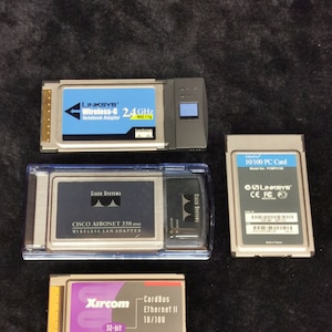 ビンテージ イーサネット PC カード ワイヤレス アダプター 4 個セット