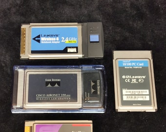 Vintage Ethernet PC Card Wireless Adapter Lot of 4