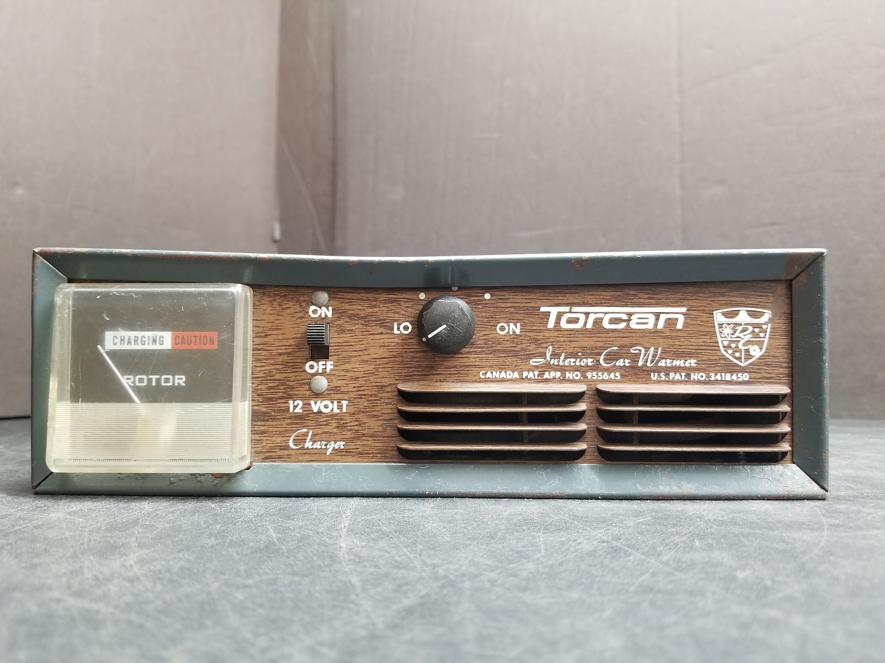 Vintage Torcan Interior Car Warmer 12 Volt 