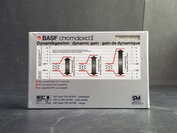 Lot De 2 Cassettes Audio BASF Chromdioxid 60 – Neuves, Made In West Germany