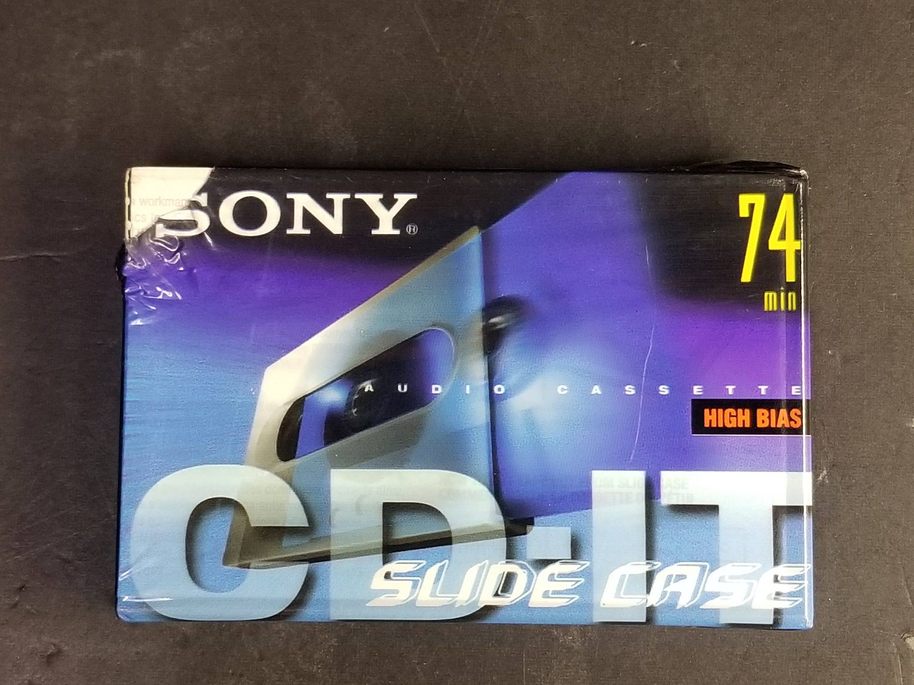 Vintage Sony Cassette Tapes 74 Cd-it High Bias Slide Case New - Etsy
