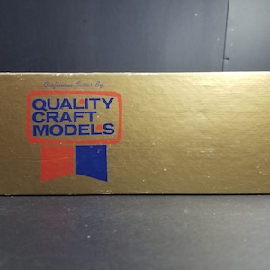 Quality Craft Model Celotex All Door Box Car Kit #344 Partially Built With Box