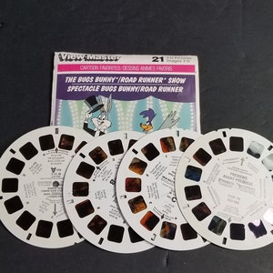 Vintage View-Master The Bugs Bunny/ Road Runner Show 4 Reels