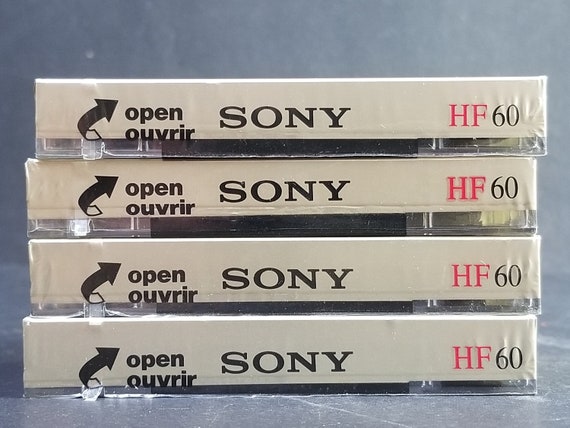 ビンテージ ソニー HF 60 カセットテープ - 新品未開封 4本セット