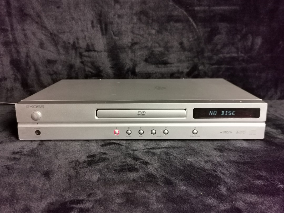 Vintage Koss DVD Player Model KD2602 MP3 Tested and Working Etsy