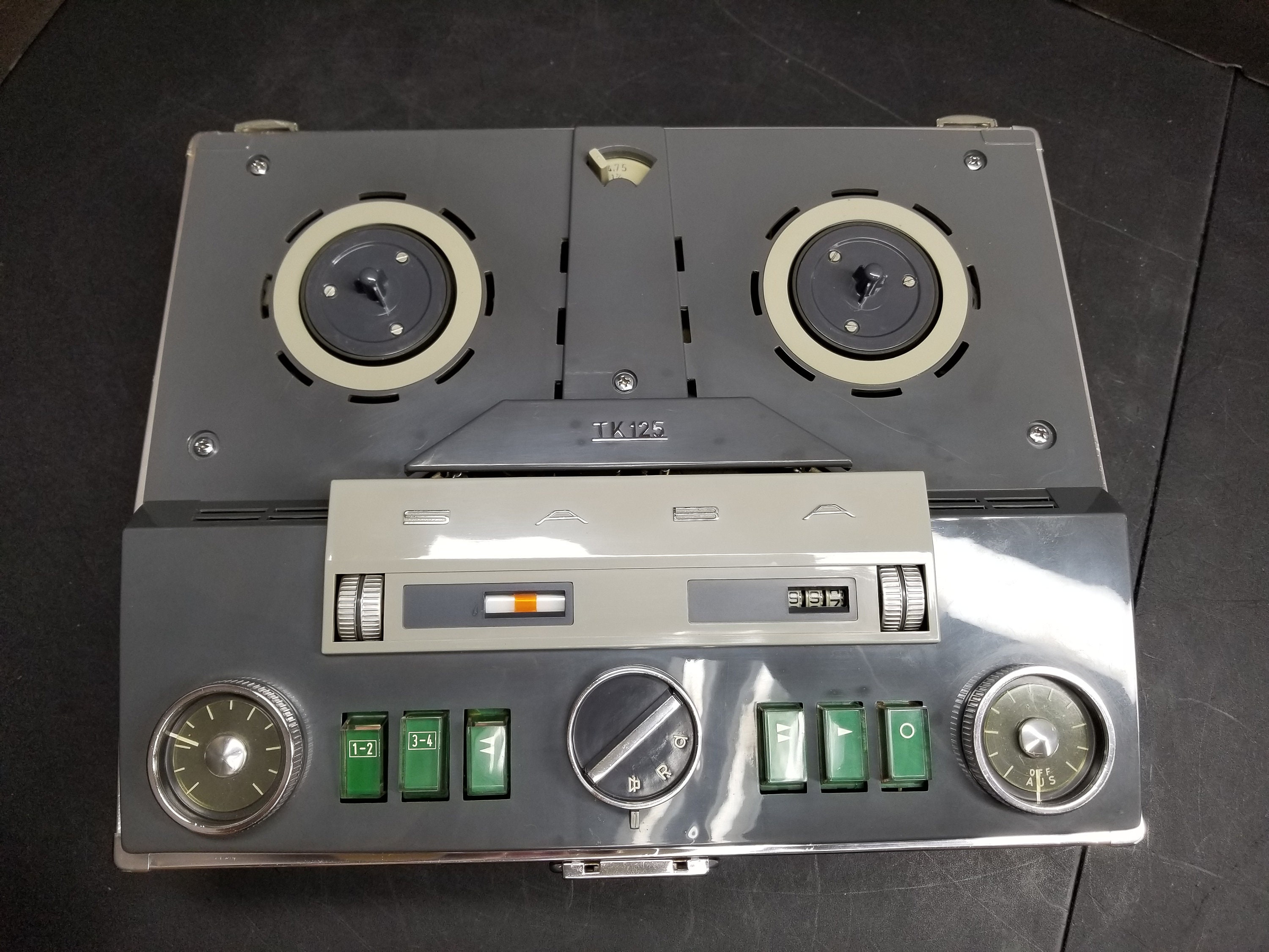 Vintage Saba TK125 Reel-to-reel Tape Recorder Not Tested 