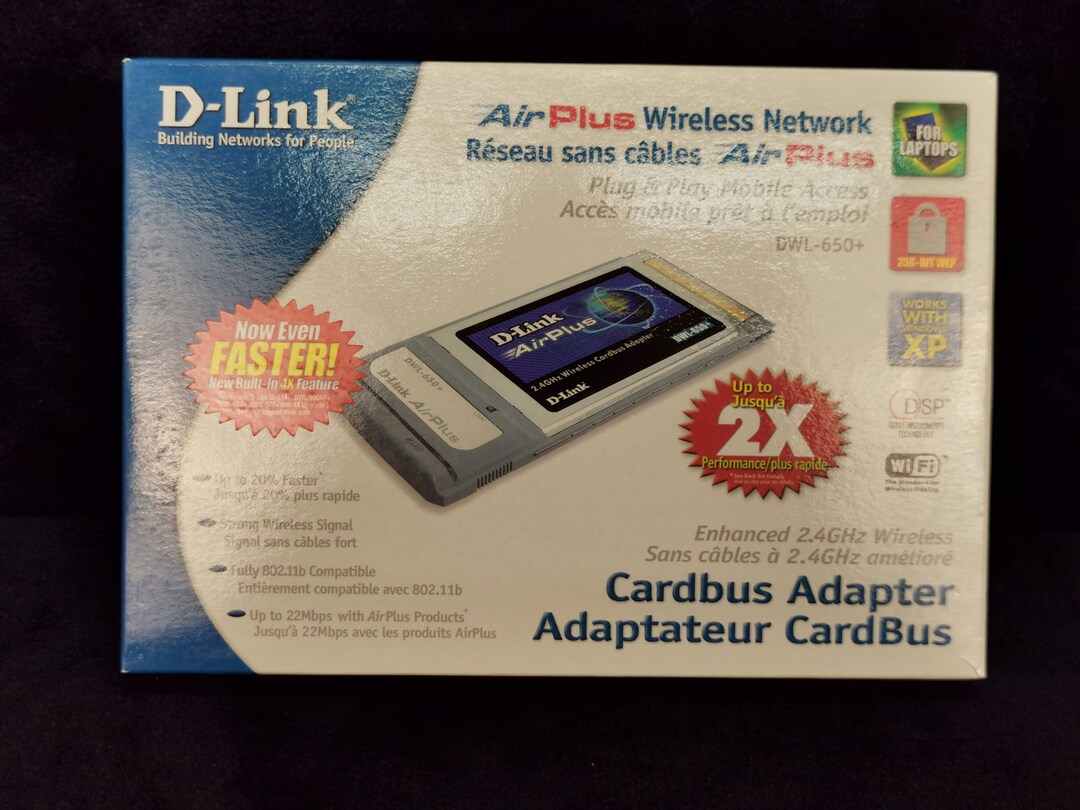 Vintage D-link Airplus Wireless Network Plug & Play Mobile Access ...