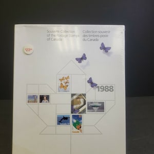 Annuario della collezione di souvenir di francobolli annuali del Canada Post del 1988 - Nuovo e sigillato