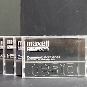 Vintage Maxell Lot Of 4 Professional Industrial Communicator Series C90 New Sealed