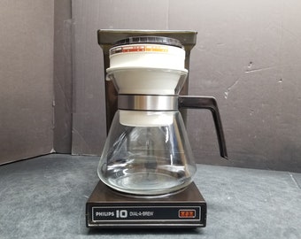 Vintage Philips 10 cups Dial-A-Bew Coffeemaker Model Hd5138c Tested Working