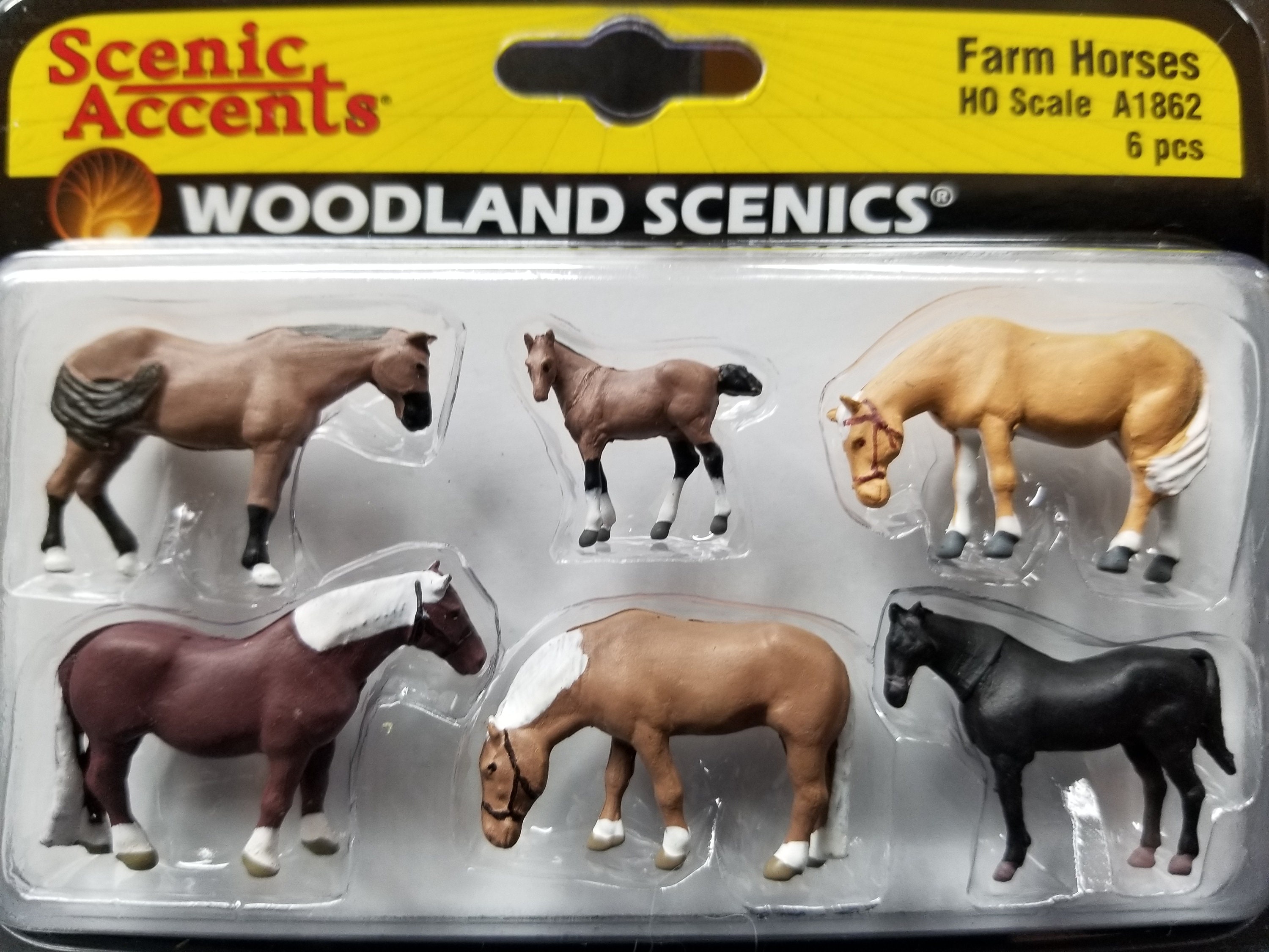 Woodland Scenics Farm Horses HO Scale A1862 New Canada