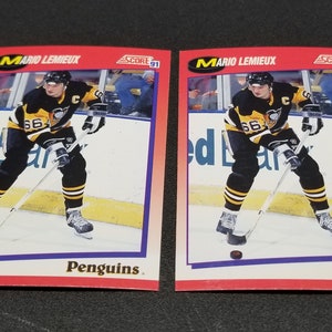 Lot of 2 1991 SCORE NHL CDN.-#200-Mario Lemieux-Penquins-Center