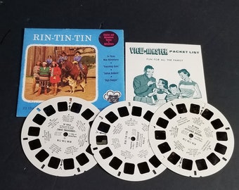 Vintage View-Master Rin-Tin-Tin Stories and Adventure Series 3 Reels