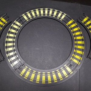 Tyco HO Scale 6 Pieces 9&#39;&#39; R 1/4 Circle Track #B5877