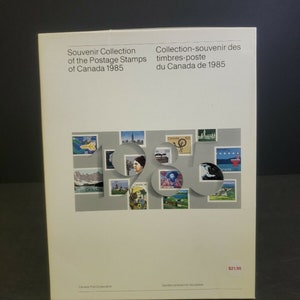 Annuario della collezione di souvenir di francobolli annuali del Canada Post del 1985 - nuovo e completo