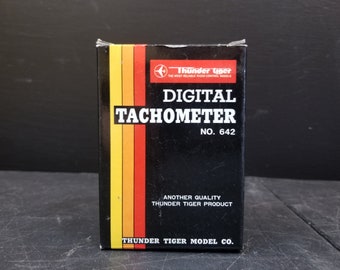 Vintage Thunder Tiger Digitaler Tachometer Nr. 642, funktionierte getestet