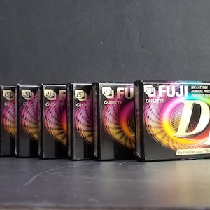 Vintage Fuji Lot Of 8 Cassetten Tapes Dr 60 Typ I extra slim Case Neu versiegelt