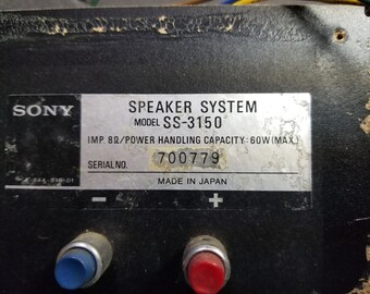 Vintage Sony SS-3150 Crossover and Tweeter Set - Tested Working - Etsy