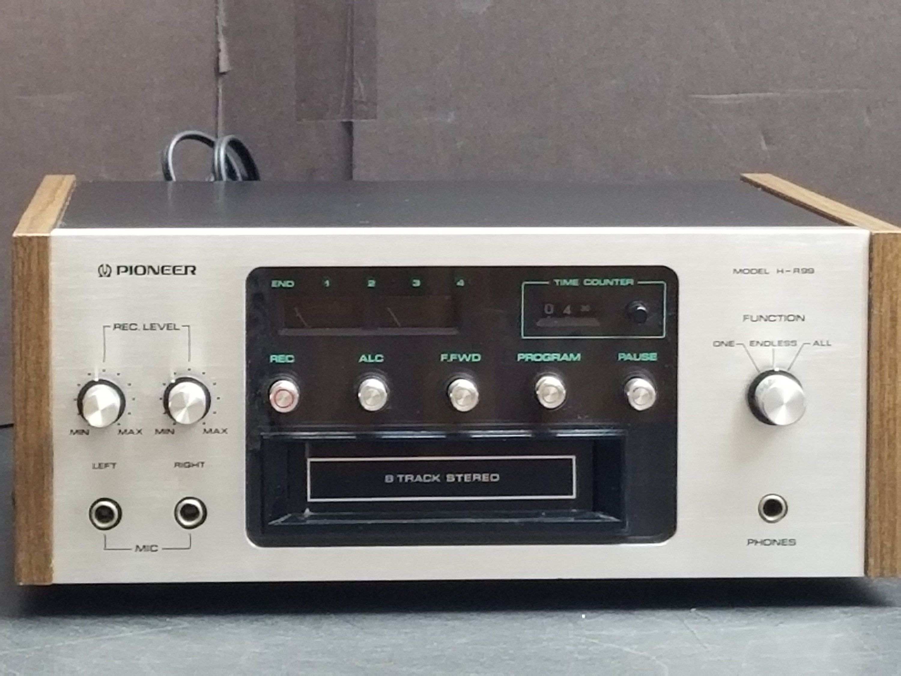 Vintage Pioneer H-R99 8 Track Player & Recorder Tested Working