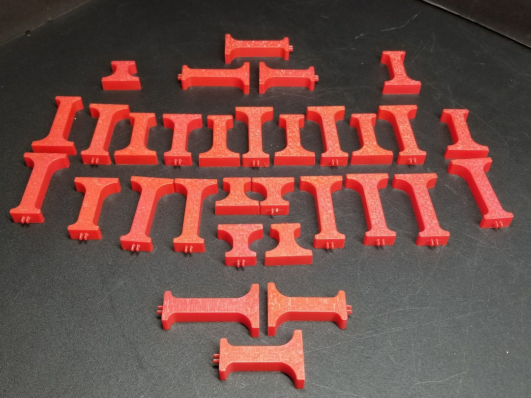 Vintage Slot Car Bridge Pillars Gray Lot of 31pcs Read Etsy