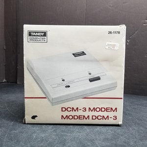 Vintage Tandy Direct Modem DCM-3 Model 26-1178 With Box No Power Adapter