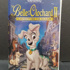 La Belle Et Le Clochard II L&#39;Aventure de Scamp (French Version) Walt Disney VHS