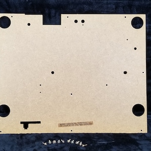 Vintage Sanyo TP 240 Turntable Parts Original Bottom Panel with Screws