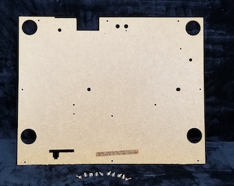 Vintage Sanyo TP 240 Turntable Parts Original Bottom Panel with Screws