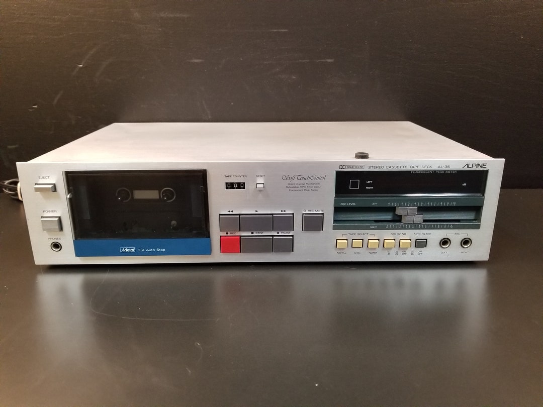 Vintage Alpine AL35 Cassette Deck Tested Fully Functionnal Etsy