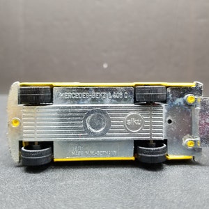Figurine 1:87 Mercedes-Benz L406 Fourgon Deutsche Post Jaune - Wiking Modell 277 - Neuf