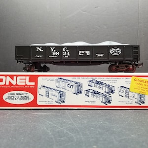Lionel O Escala N, Y, C Góndola 6-9824 con carga de carbón Negro Nueva caja abierta