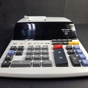 Vintage Sharp EL2615PIII 12-Digit Printing Calculator Tested Working