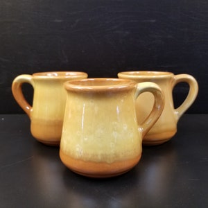 Vintage Beauceware Ceramique De Beauce Glazed Lot of 3 Cartier Coffee Mugs 105-4