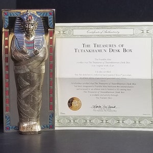 Franklin Mint The Treasures Of Tutankhamon Limited Edition Desk Box Rare